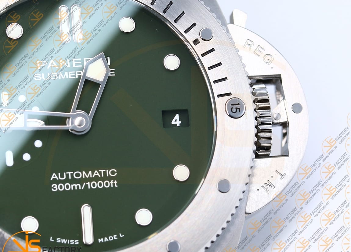 VS Factory Panerai Submersible Verde Militare PAM1055 Green Dial Steel P.900 Movement - 图片 8