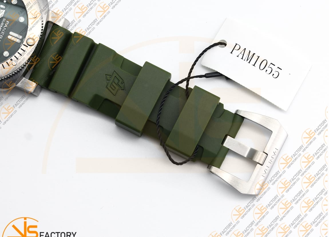 VS Factory Panerai Submersible Verde Militare PAM1055 Green Dial Steel P.900 Movement - 图片 12