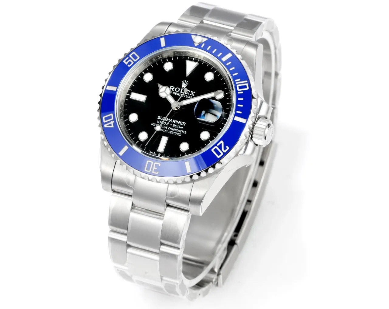 VS Factory Rolex 41mm Submariner Men’s Luxury Watch – Black Dial with Blue Ceramic Bezel - 图片 2