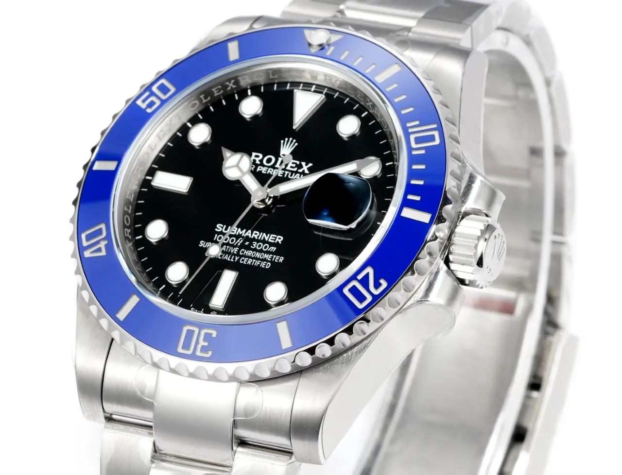 VS Factory Rolex 41mm Submariner Men’s Luxury Watch – Black Dial with Blue Ceramic Bezel - 图片 3
