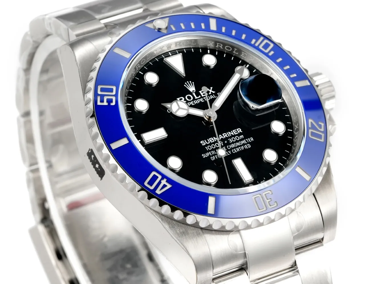 VS Factory Rolex 41mm Submariner Men’s Luxury Watch – Black Dial with Blue Ceramic Bezel - 图片 4