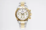 VS Factory Rolex Cosmograph Daytona White Dial Two-Tone Steel and Yellow Gold Chronograph Watch