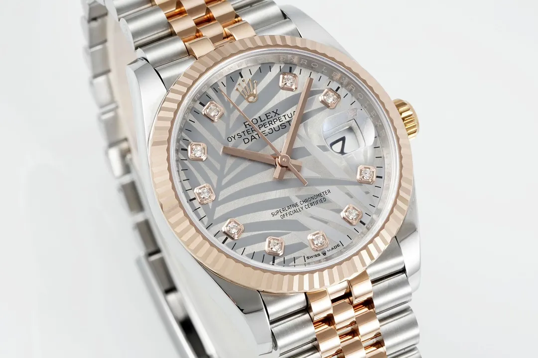 VS Factory Rolex Datejust 36 Oystersteel and Everose Gold Automatic Watch - 图片 2