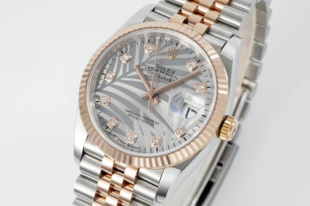 VS Factory Rolex Datejust 36 Oystersteel and Everose Gold Automatic Watch - 图片 3