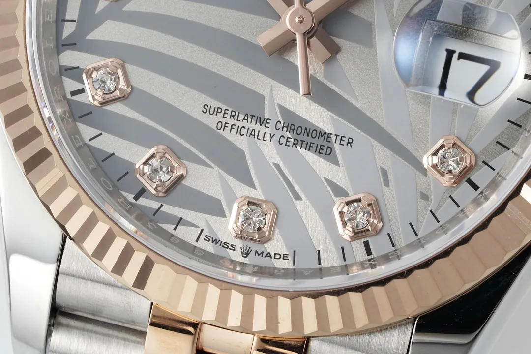 VS Factory Rolex Datejust 36 Oystersteel and Everose Gold Automatic Watch - 图片 5