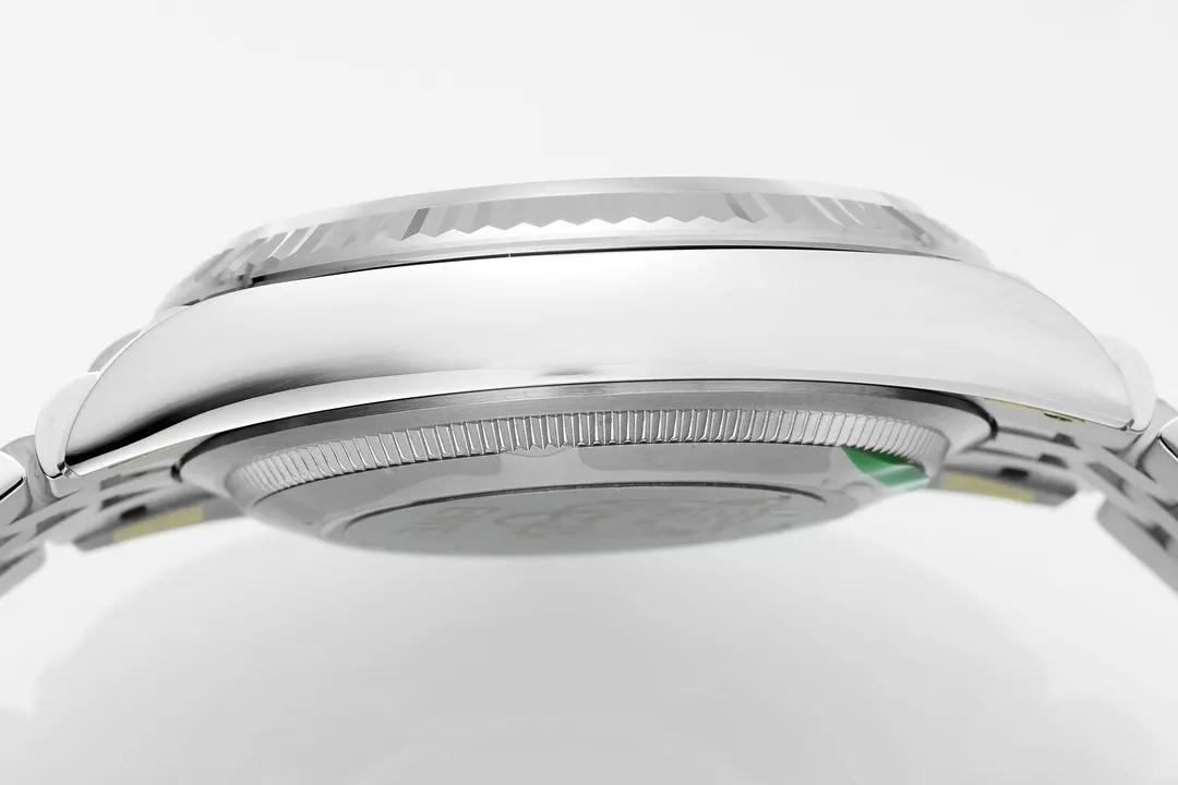 VS Factory Rolex Datejust 36mm Green Palm Motif Dial Diamond Bezel Stainless Steel Jubilee Watch - 图片 5