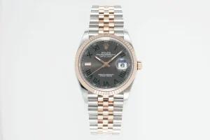 VS Factory Rolex Datejust 36mm Two-Tone Rose Gold and Stainless Steel Watch