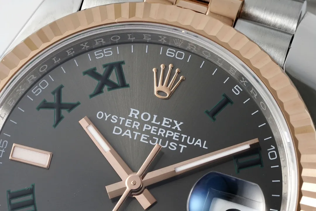 VS Factory Rolex Datejust 36mm Two-Tone Rose Gold and Stainless Steel Watch - 图片 4