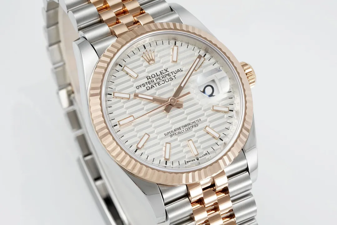 VS Factory Rolex Datejust 36mm Two-Tone Stainless Steel and Rose Gold Jubilee Bracelet Watch - 图片 2