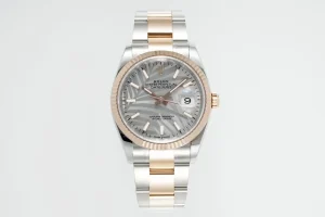 VS Factory Rolex Datejust 36mm Two-Tone Stainless Steel and Rose Gold Oyster Bracelet Watch