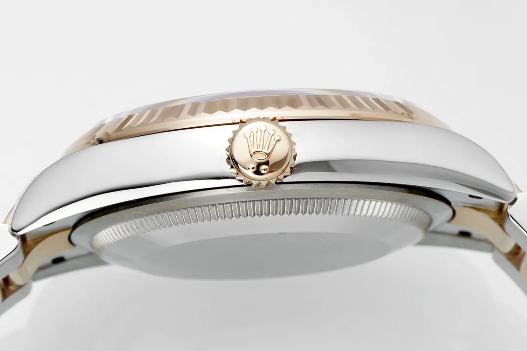 VS Factory Rolex Datejust 36mm Two-Tone Stainless Steel and Rose Gold Oyster Bracelet Watch - 图片 5