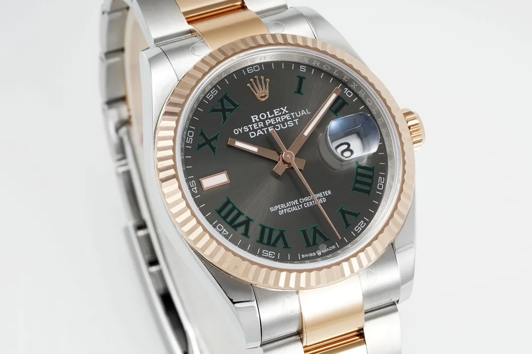 VS Factory Rolex Datejust 36mm Two-Tone Stainless Steel and Rose Gold Watch - 图片 2