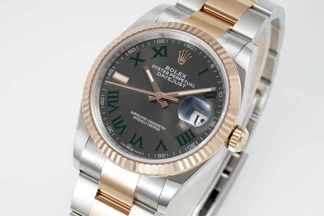 VS Factory Rolex Datejust 36mm Two-Tone Stainless Steel and Rose Gold Watch - 图片 3