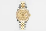 VS Factory Rolex Datejust 36mm Two-Tone Yellow Gold and Stainless Steel Diamond Watch