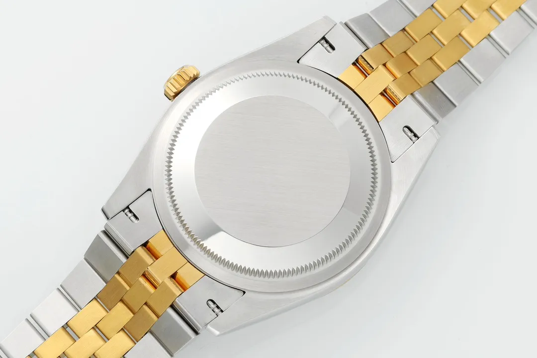 VS Factory Rolex Datejust 36mm Yellow Gold and Stainless Steel Champagne Palm Motif Watch - 图片 7