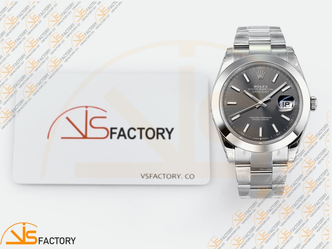 VS Factory Rolex DateJust 41 126330 Gray Dial 904L Steel VS3235 Movement - 图片 2