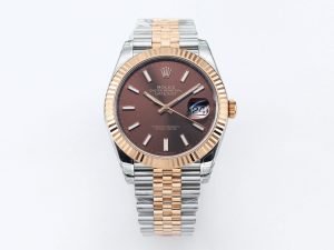 VS Factory Rolex DateJust 41 126331 Brown Dial SS RG VS3235 Movement