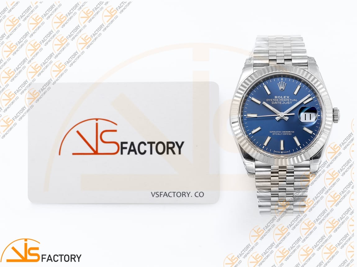 VS Factory Rolex DateJust 41 126334 Blue Dial 904L Steel VS3235 Movement - 图片 2