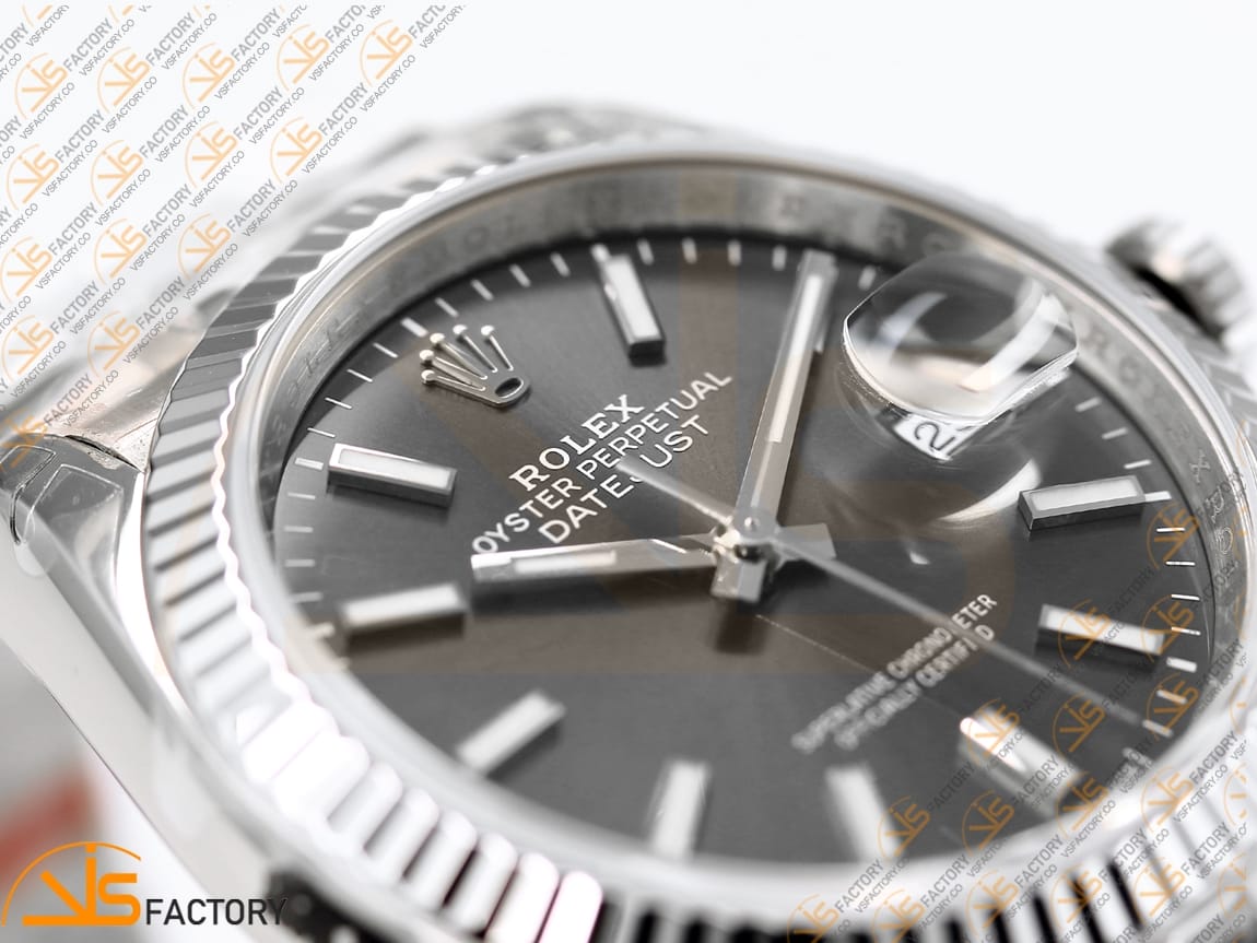 VS Factory Rolex DateJust 41 126334 Gray Dial 904L Steel VS3235 Movement - 图片 6