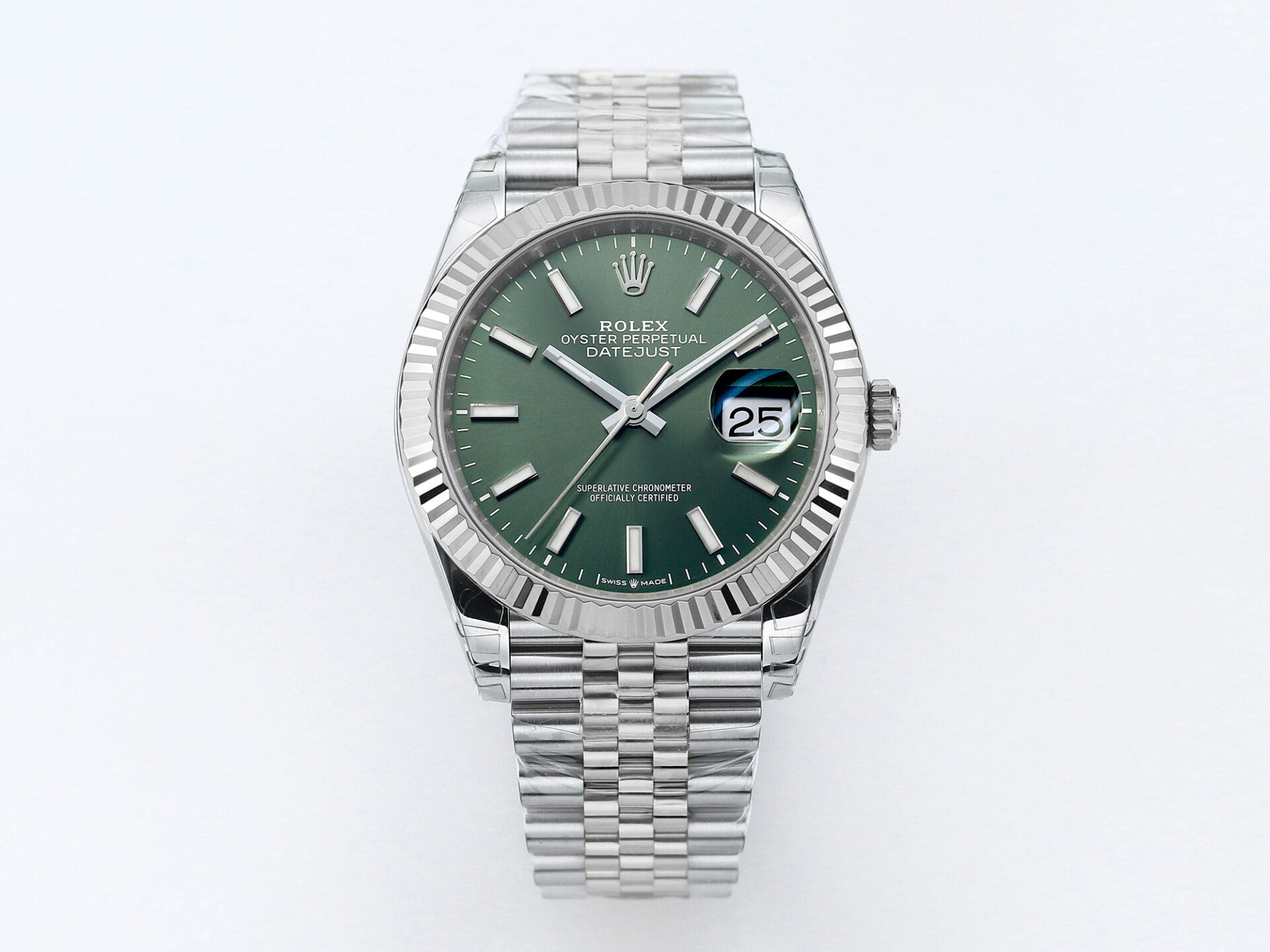 VS Factory Rolex DateJust 41 126334 Green Dial 904L Steel VS3235 Movement