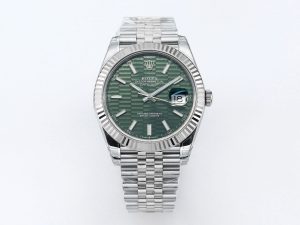 VS Factory Rolex DateJust 41 126334 Green Textured Dial 904L Steel VS3235 Movement