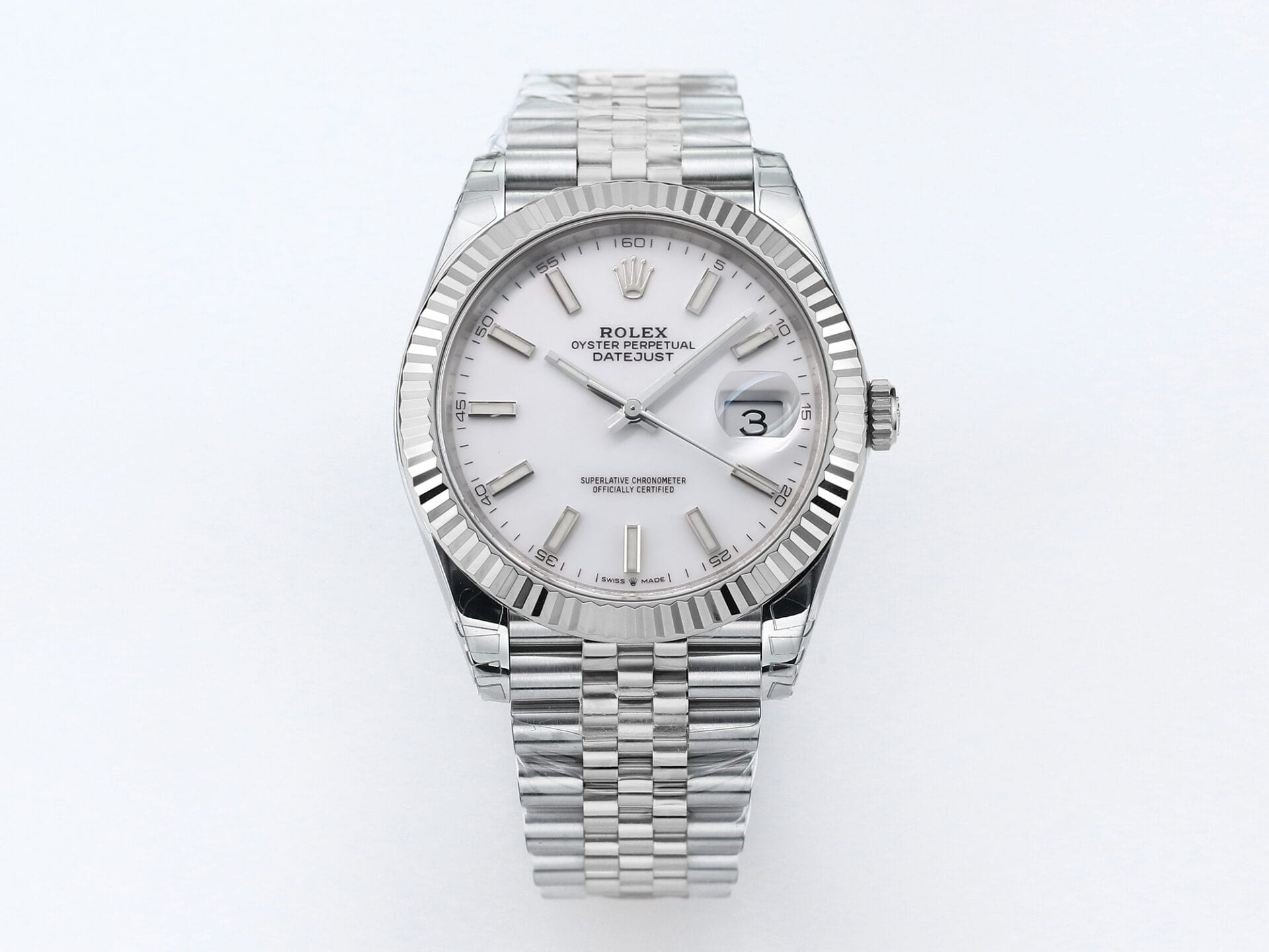 VS Factory Rolex DateJust 41 126334 White Dial 904L Steel VS3235 Movement