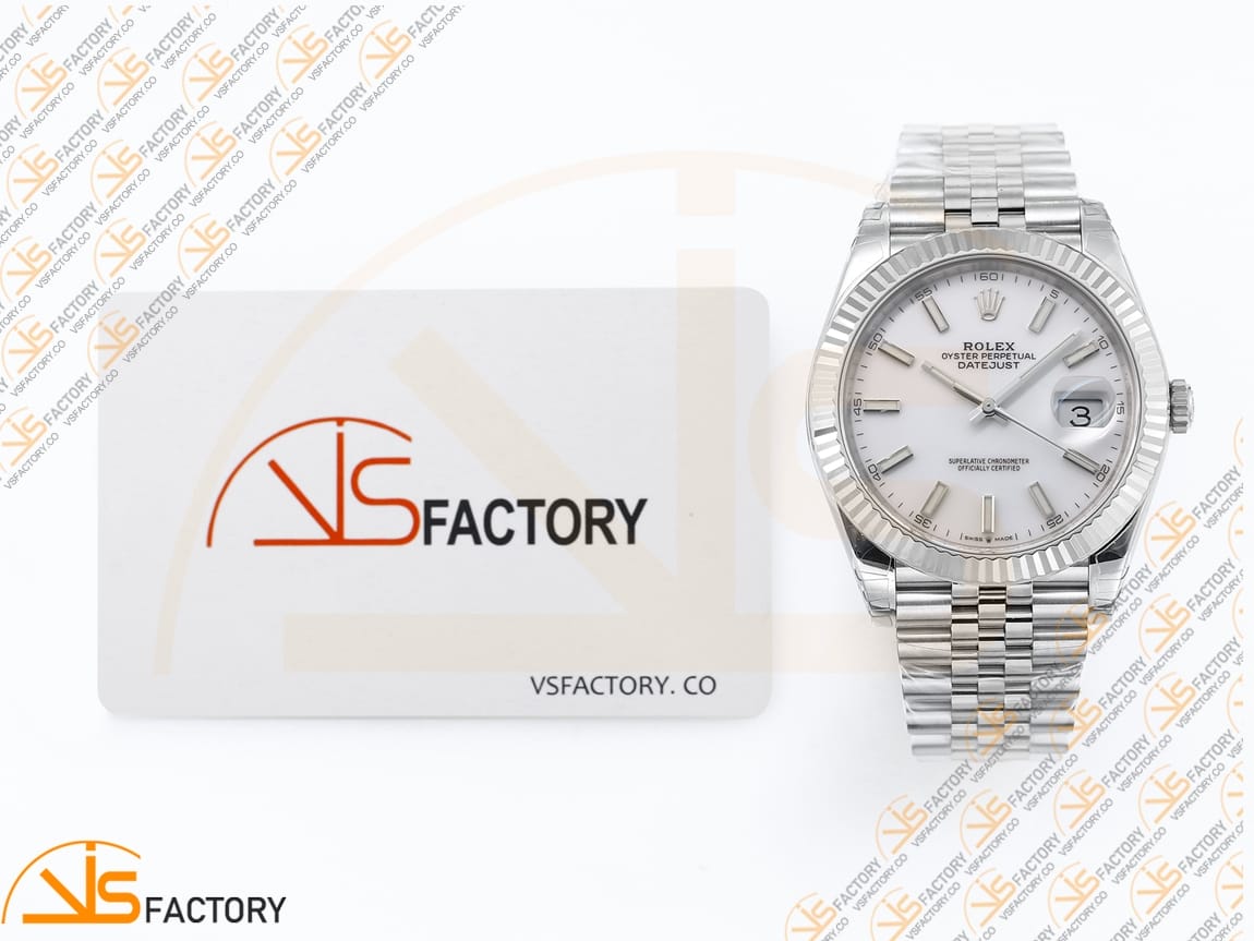 VS Factory Rolex DateJust 41 126334 White Dial 904L Steel VS3235 Movement - 图片 2