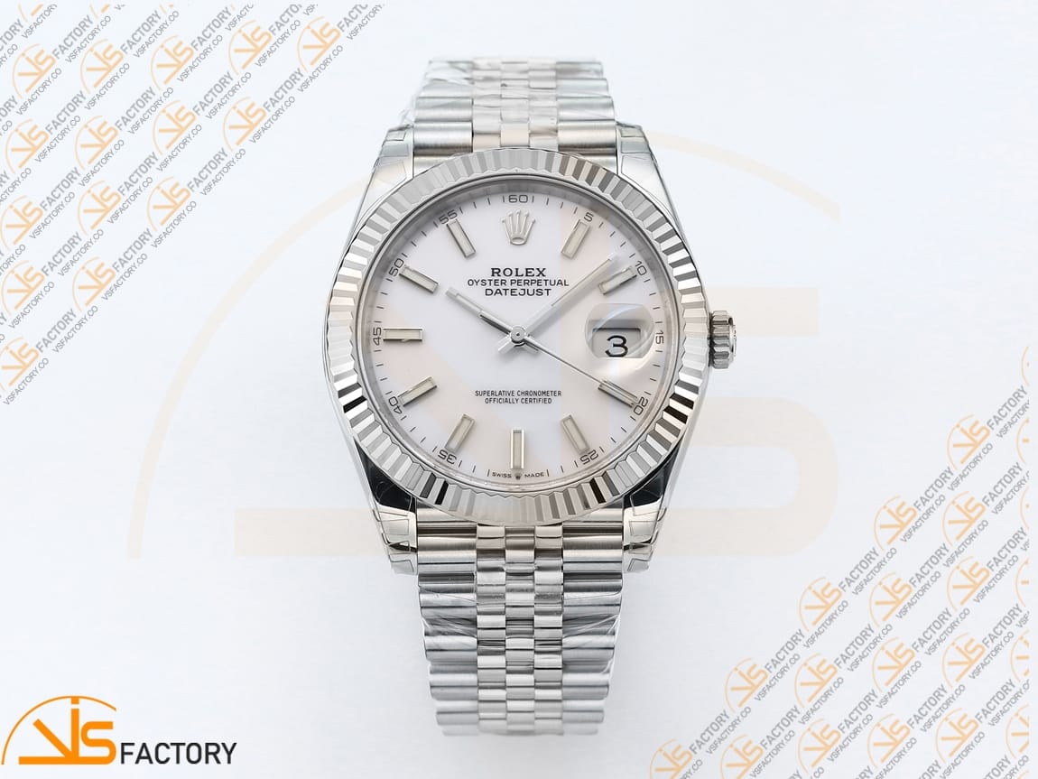 VS Factory Rolex DateJust 41 126334 White Dial 904L Steel VS3235 Movement - 图片 3
