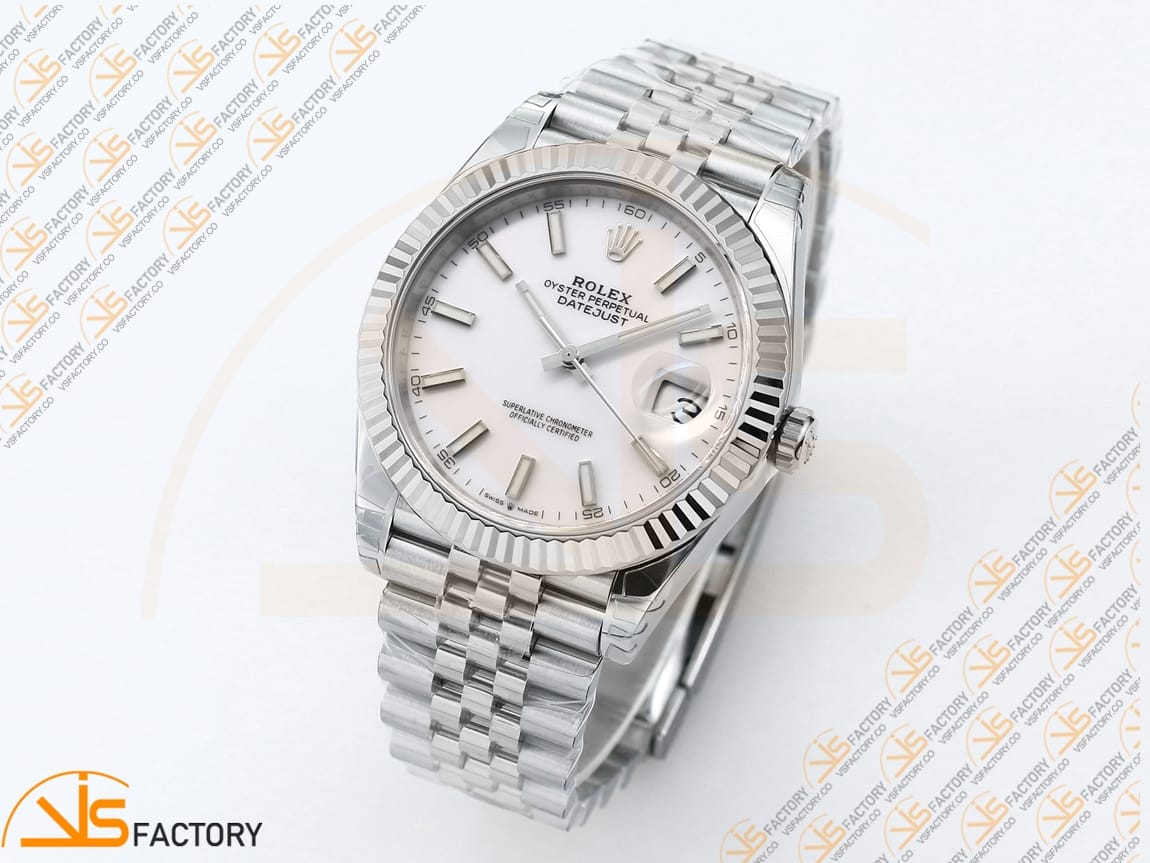 VS Factory Rolex DateJust 41 126334 White Dial 904L Steel VS3235 Movement - 图片 4