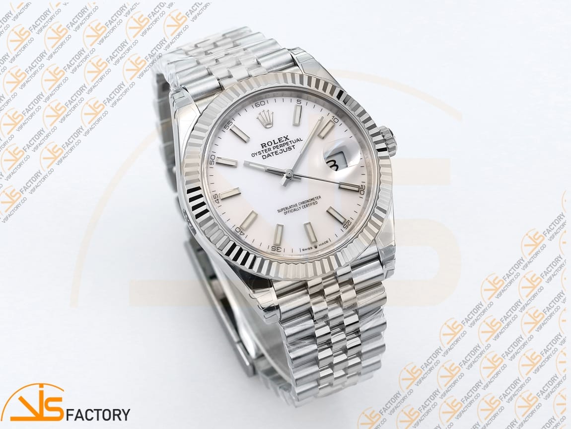 VS Factory Rolex DateJust 41 126334 White Dial 904L Steel VS3235 Movement - 图片 5