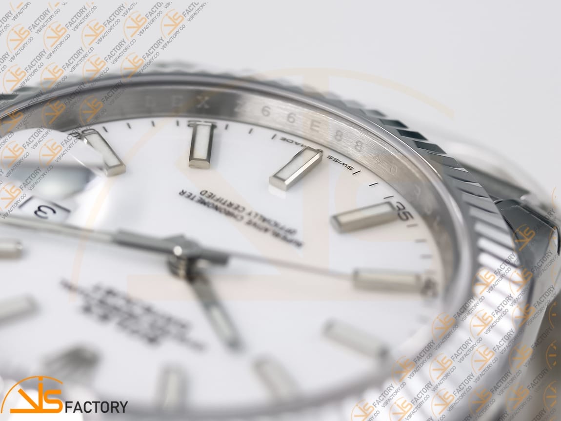VS Factory Rolex DateJust 41 126334 White Dial 904L Steel VS3235 Movement - 图片 7