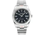 VS Factory Rolex Datejust 41mm Black Dial Fluted Bezel Oystersteel Automatic Men’s Luxury Watch