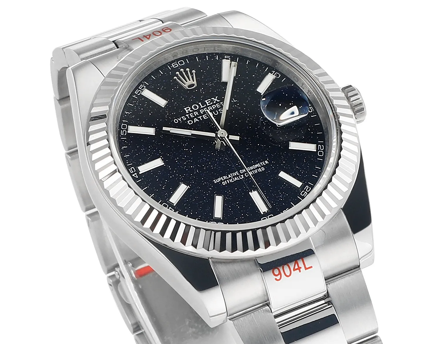 VS Factory Rolex Datejust 41mm Black Dial Fluted Bezel Oystersteel Automatic Men’s Luxury Watch - 图片 2