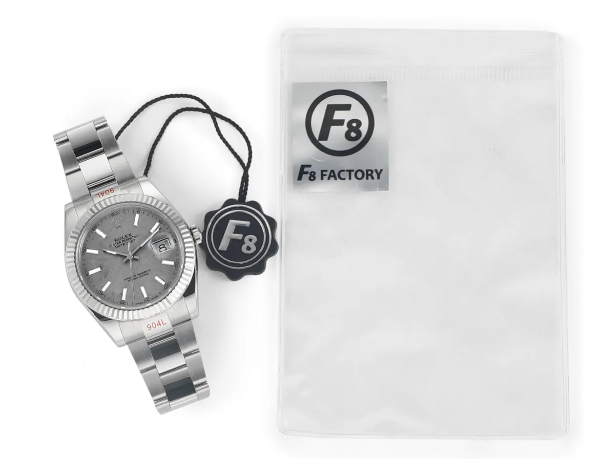 VS Factory Rolex Datejust 41mm Grey Meteorite Dial Fluted Bezel Oystersteel Automatic Men’s Watch - 图片 5