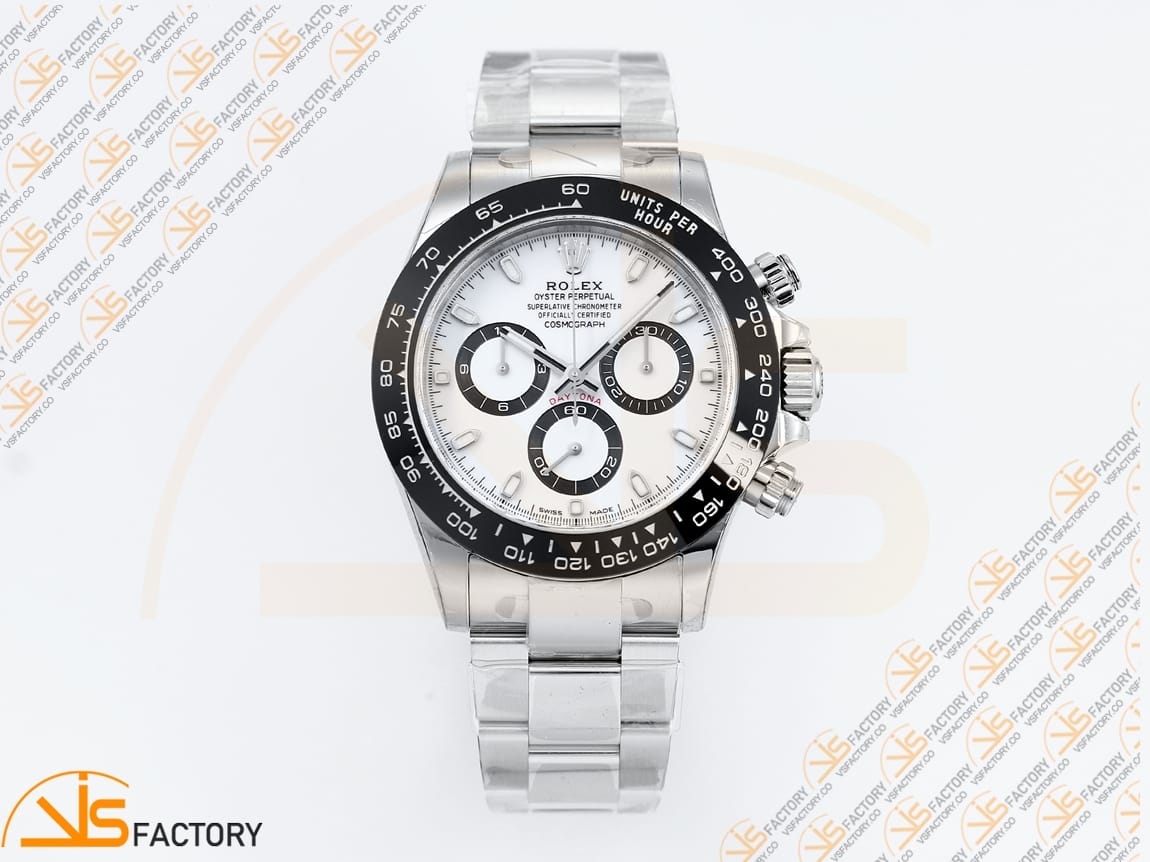 VS Factory Rolex Daytona 116500 White Dial 904L Steel DD4130 Movement - 图片 3
