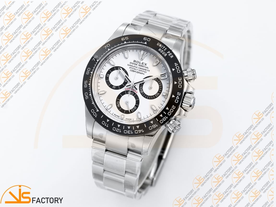 VS Factory Rolex Daytona 116500 White Dial 904L Steel DD4130 Movement - 图片 4