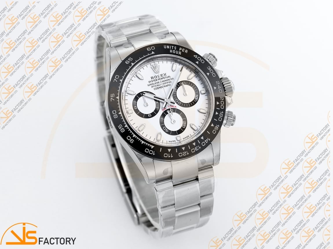 VS Factory Rolex Daytona 116500 White Dial 904L Steel DD4130 Movement - 图片 5