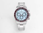 VS Factory Rolex Daytona 126506 Ice Blue Crystal Dial 904L Steel Oyster Bracelet Weighted VS4131 Movement