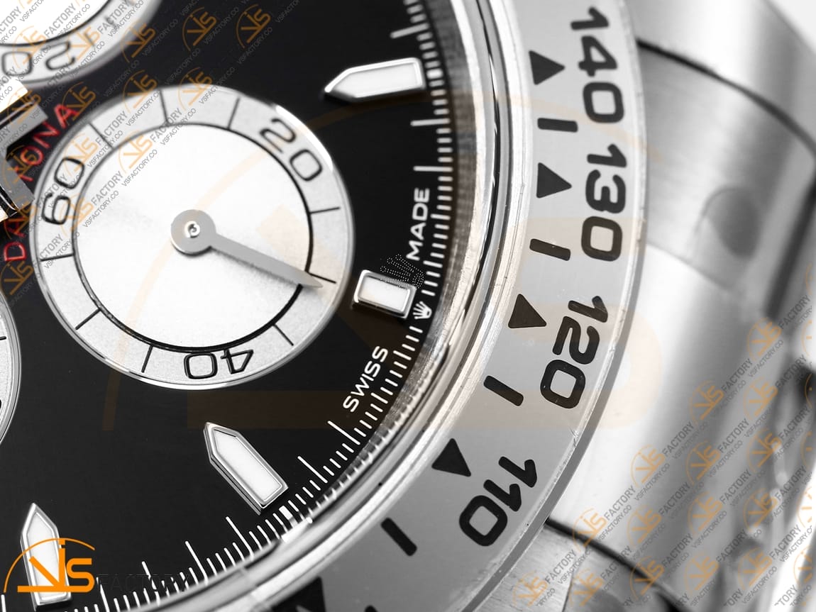 VS Factory Rolex Daytona 126509 Ice Black Dial Platinum Weighted VS4131 Movement - 图片 9