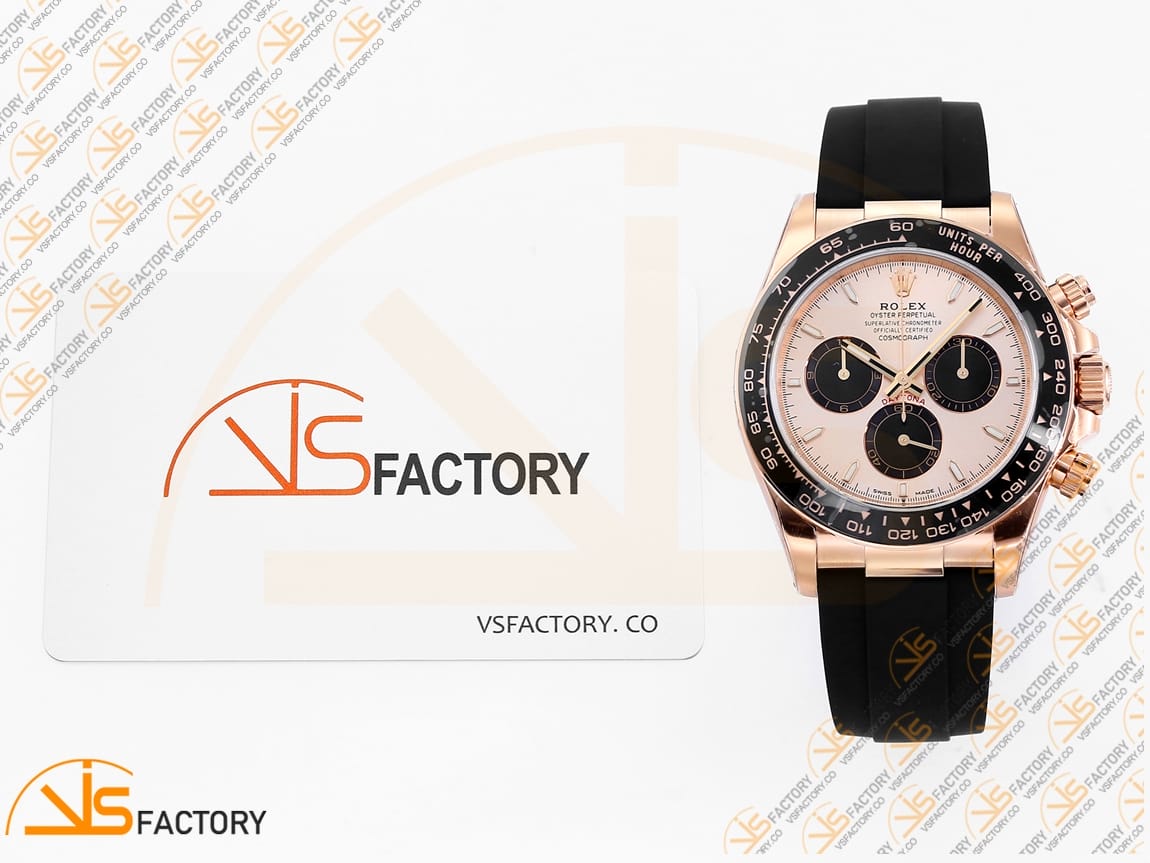 VS Factory Rolex Daytona 126515 Rose Gold Dial Rose Gold Oysterflex Strap VS4131 Movement(Weighted) - 图片 2
