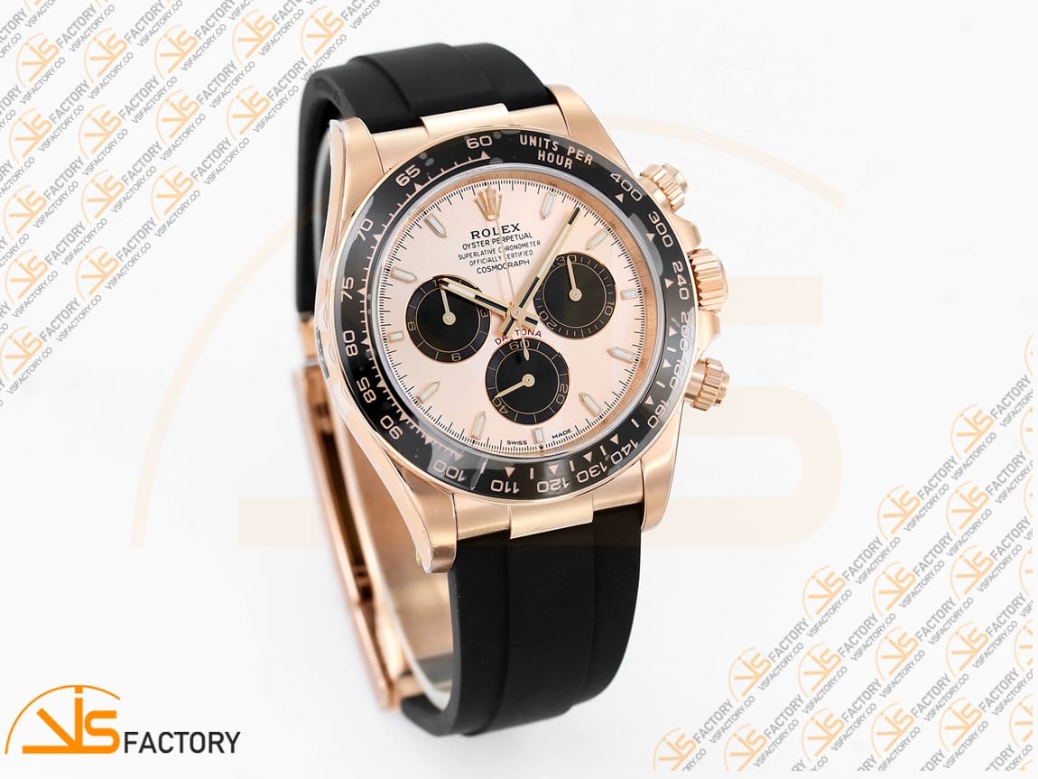VS Factory Rolex Daytona 126515 Rose Gold Dial Rose Gold Oysterflex Strap VS4131 Movement(Weighted) - 图片 5