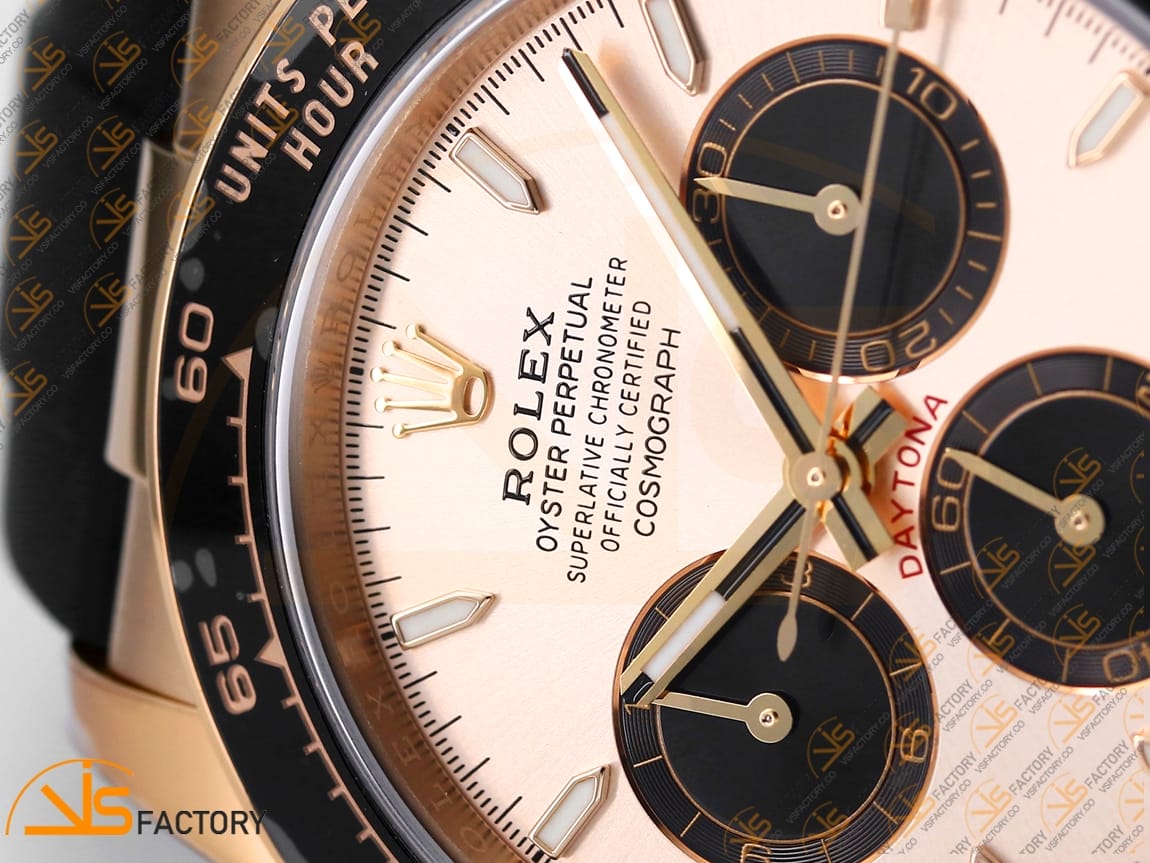 VS Factory Rolex Daytona 126515 Rose Gold Dial Rose Gold Oysterflex Strap VS4131 Movement(Weighted) - 图片 7
