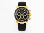 VS Factory Rolex Daytona 126518 Black Dial YG Oysterflex Strap  VS4131 Movement (Weighted)
