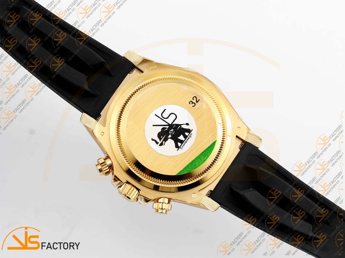 VS Factory Rolex Daytona 126518 Black Dial YG Oysterflex Strap VS4131 Movement (Weighted) - 图片 14