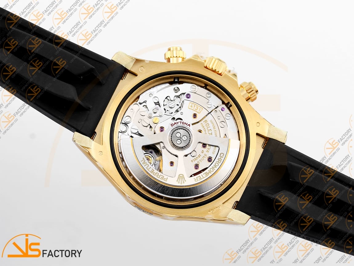 VS Factory Rolex Daytona 126518 Black Dial YG Oysterflex Strap VS4131 Movement (Weighted) - 图片 18