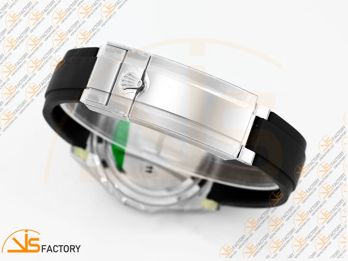 VS Factory Rolex Daytona 126519 Black Silver Diamonds Dial White Gold Oysterflex Strap Weighted VS4131 Movement - 图片 13
