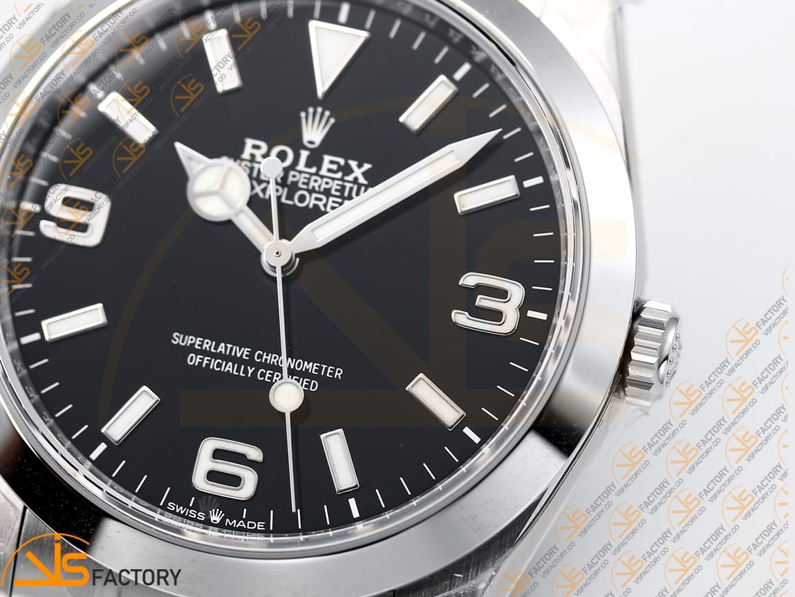 VS Factory Rolex Explorer 40 224270 Black Dial 904L Steel VS3230 Movement - 图片 8