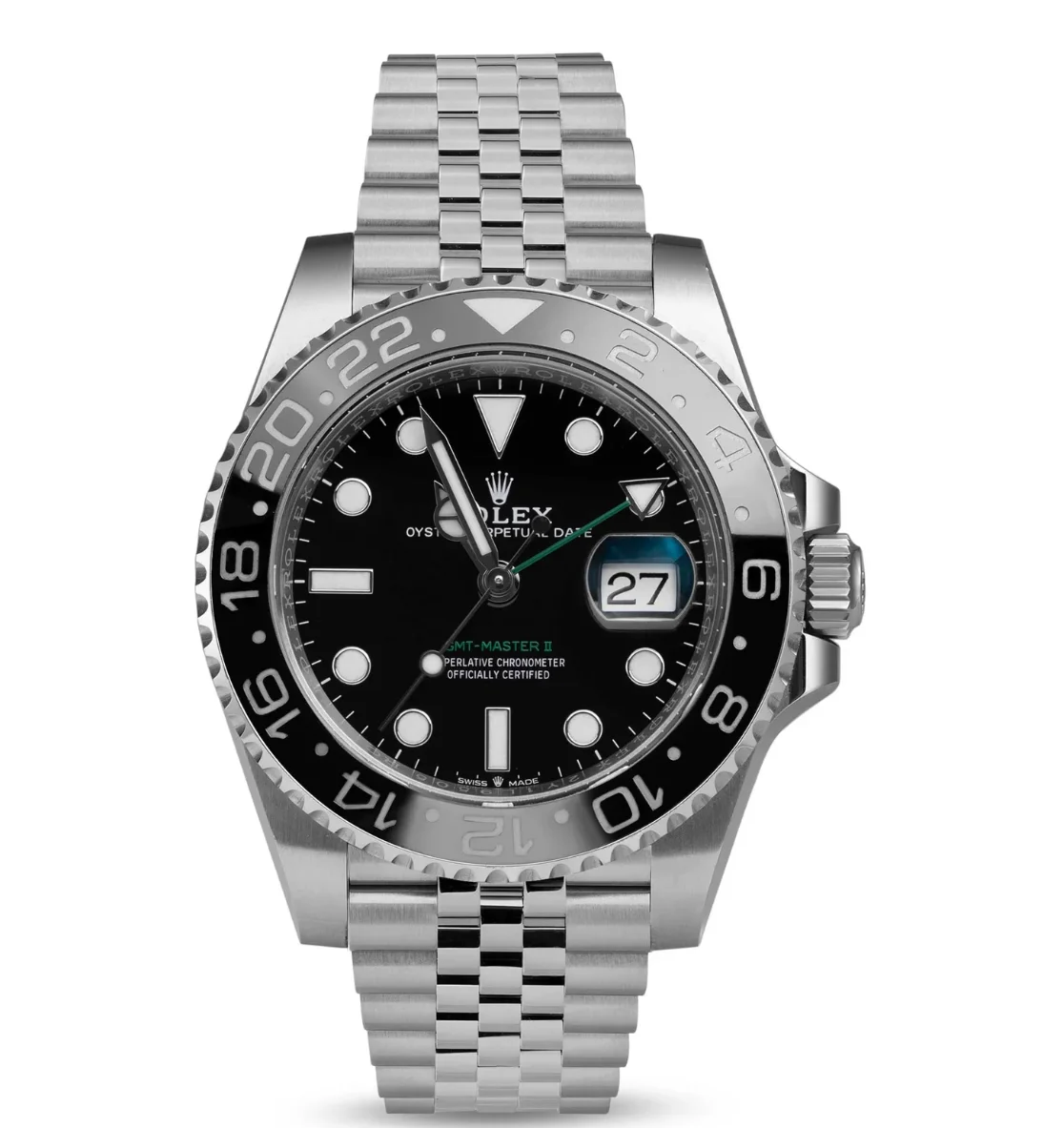 VS Factory Super Clone Rolex GMT-Master II 40mm Stainless Steel Automatic Men’s Watch – Black Dial, Black Ceram