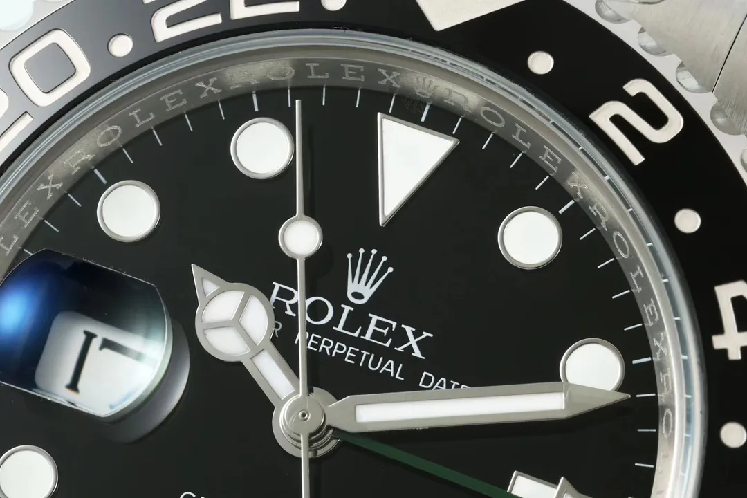 VS Factory Super Clone Rolex GMT-Master II 40mm Stainless Steel Super Clone Watch with Green and Black Ceramic Bezel, Black - 图片 4