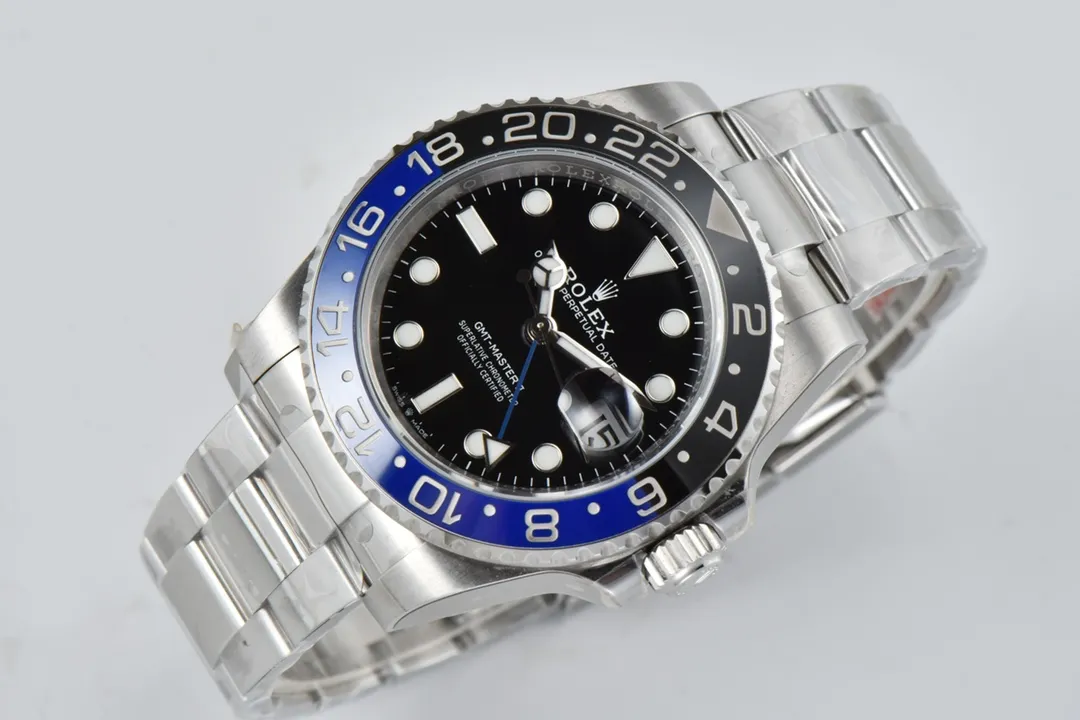 VS Factory Super Clone Rolex GMT-Master II Batman 126710BLNR Black Dial Blue Black Ceramic Bezel Stainless Steel - 图片 2